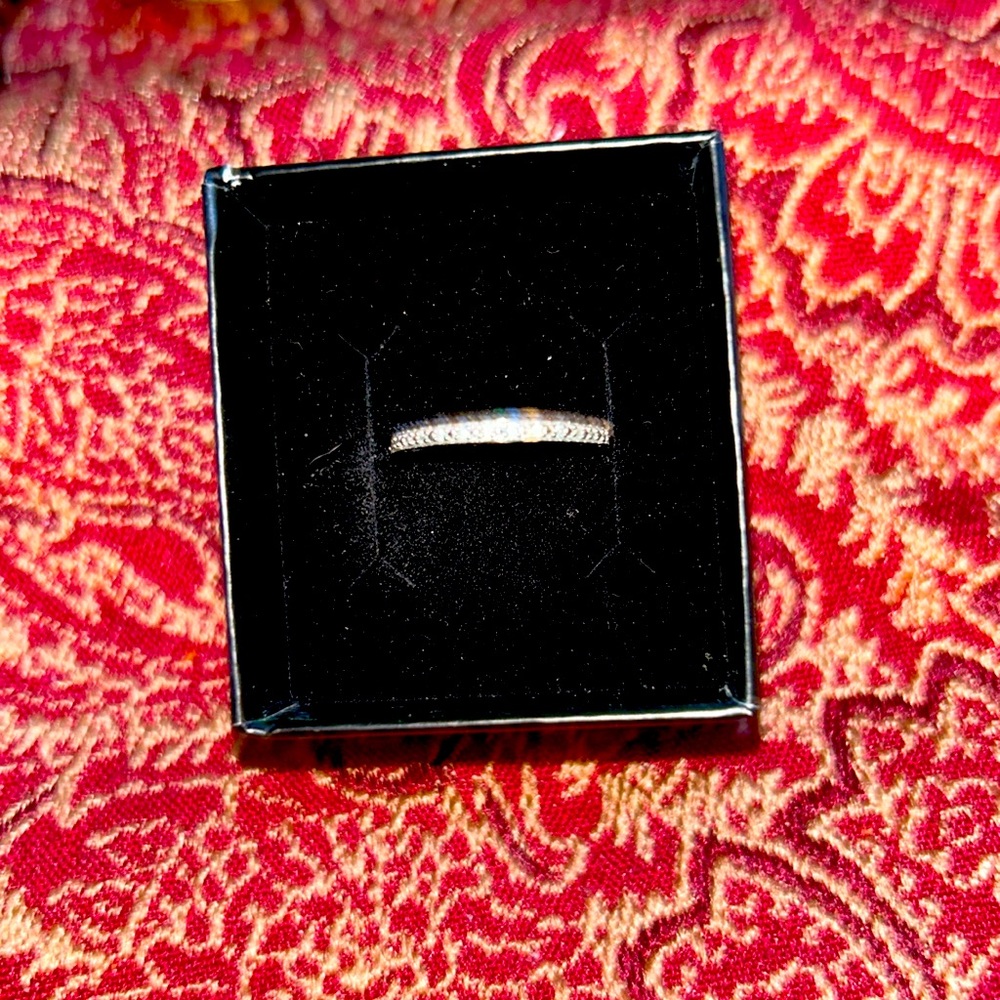 10k Gold Diamond Anniversary Ring.